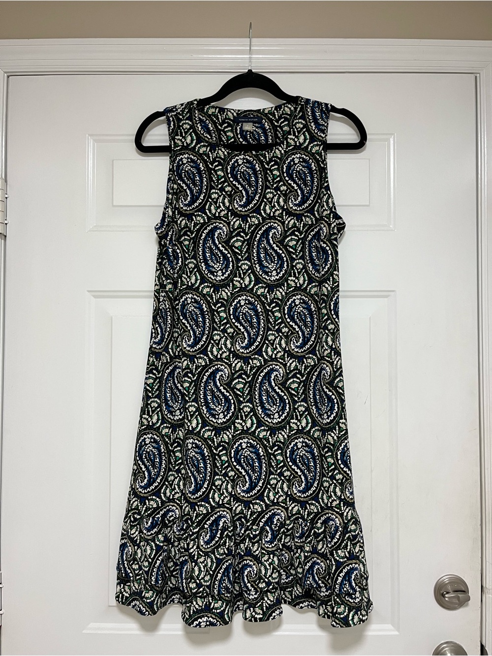 Tommy Hilfiger Paisley Sleeveless Shift Dress Size 8